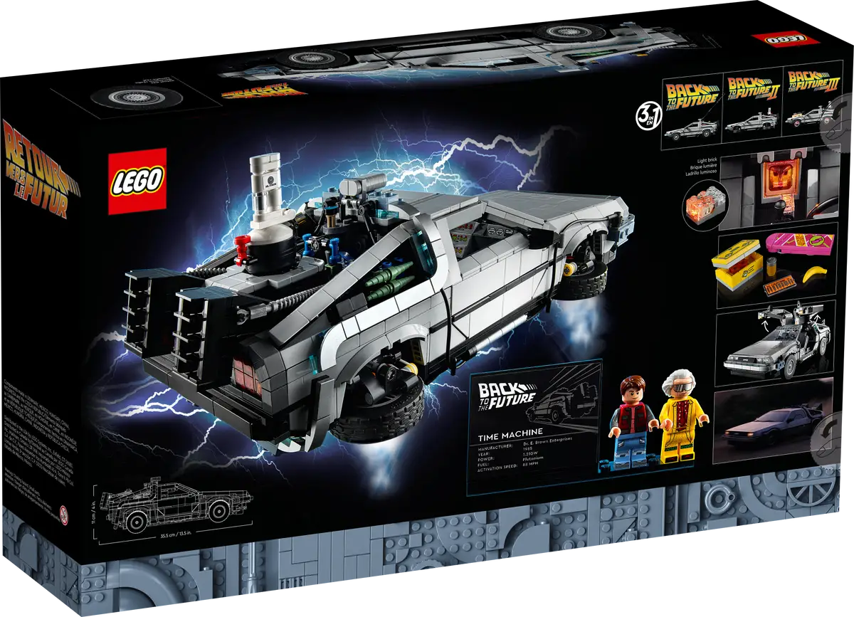 LEGO MAQUINA DEL TIEMPO DE REGRESO AL FUTURO 10300