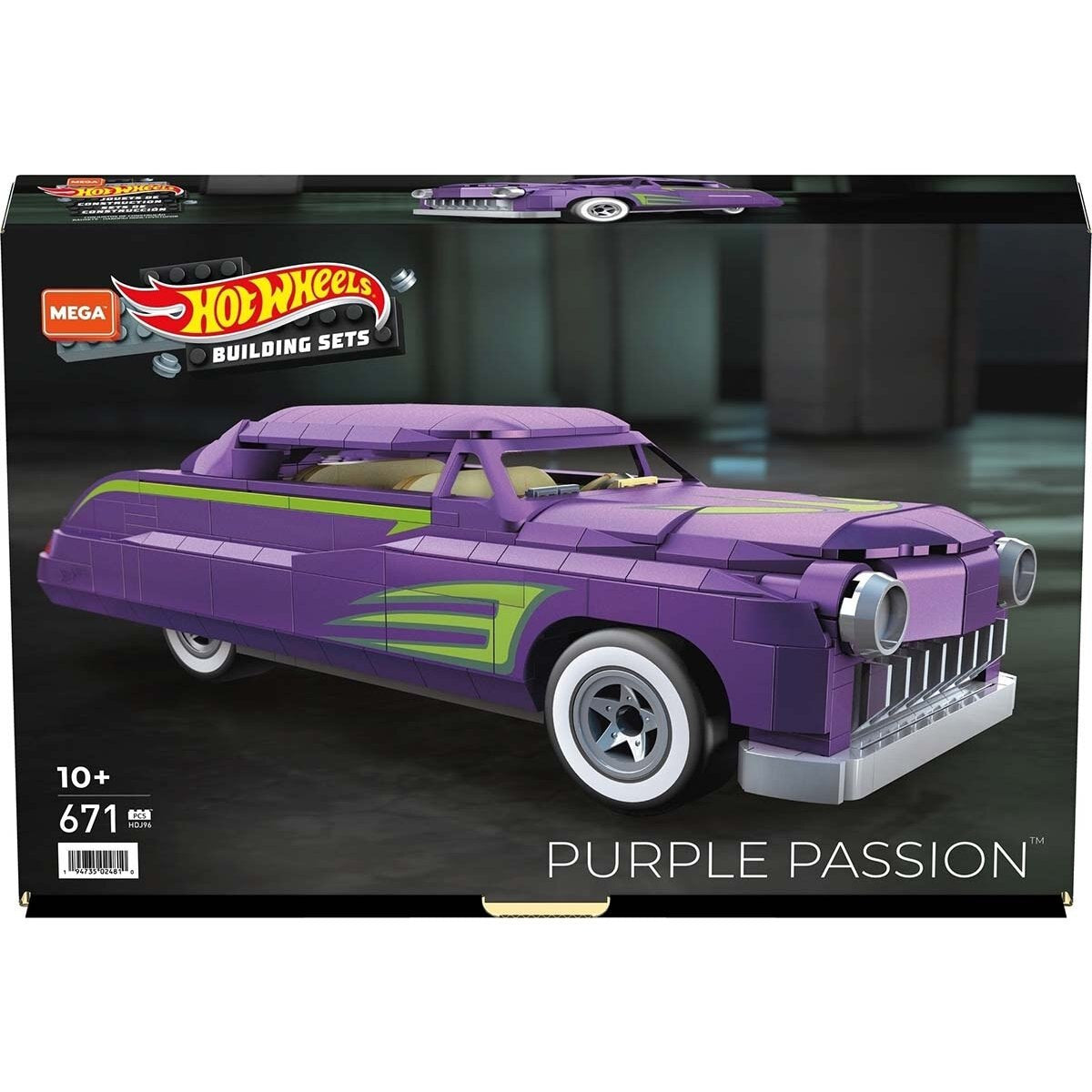 MEGA CONSTRUX HOT WHEELS COLLECTOR PURPLE PASSION