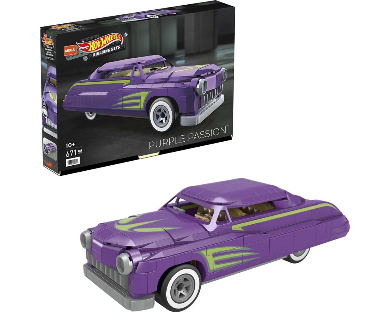 MEGA CONSTRUX HOT WHEELS COLLECTOR PURPLE PASSION