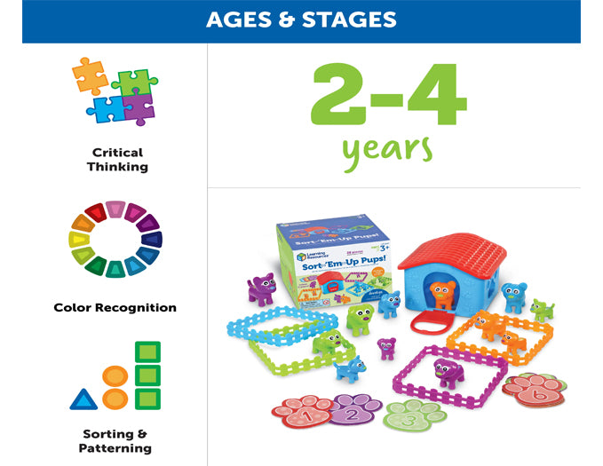 LEARNING RESOURCES SORT-'EM-UP PUPS
