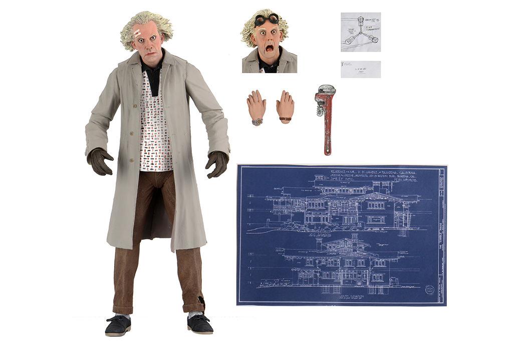 NECA FIGURA DE ACCION BACK TO THE FUTURE ULTIMATE DOC BROWN