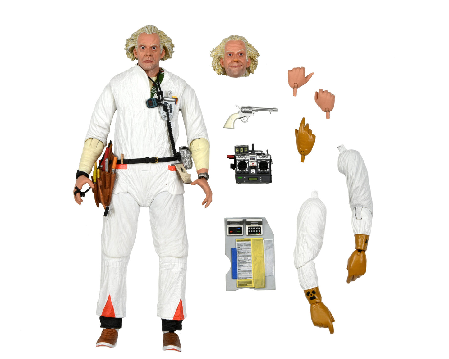 NECA FIGURA DE ACCIÓN ULTIMATE DOC BROWN 1985 BACK TO THE FUTURE
