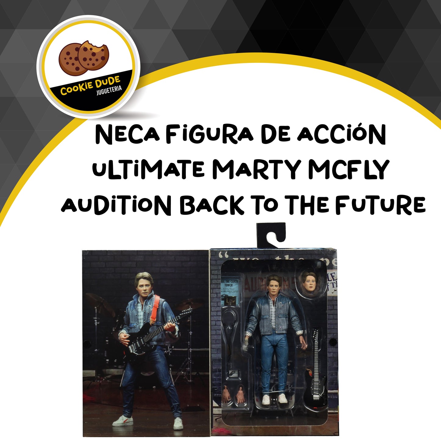 NECA FIGURA DE ACCIÓN ULTIMATE MARTY MCFLY AUDITION BACK TO THE FUTURE