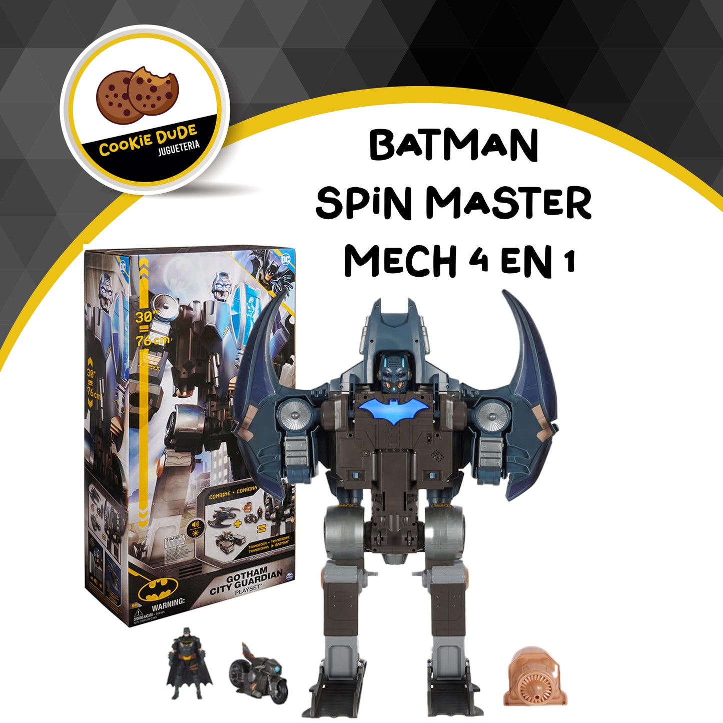 BATMAN SPIN MASTER MECH 4 EN 1
