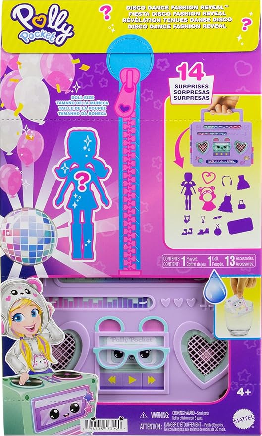 POLLY POCKET FIESTA DISCO FASHION REVEAL