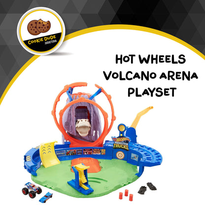 HOT WHEELS MONSTER TRUCKS VOLCANO ARENA PLAYSET