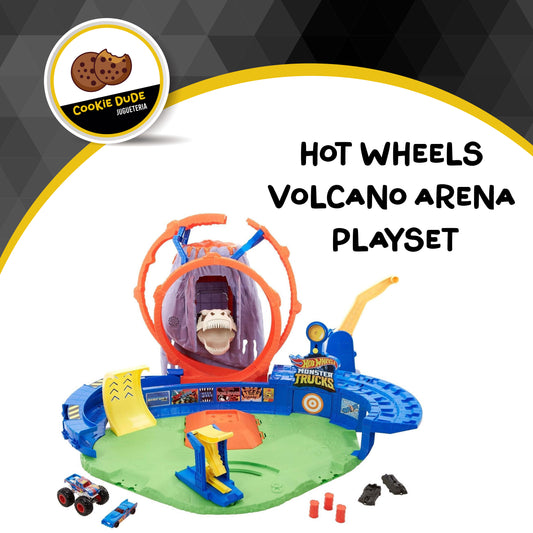 HOT WHEELS MONSTER TRUCKS VOLCANO ARENA PLAYSET